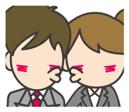 Refreshing businessman sticker #10304860