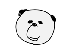 I am panda. sticker #10305434