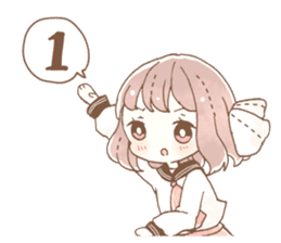 YURUFUWA girls sticker #10305700