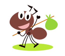 Cheerful Ants sticker #10306518