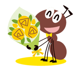 Cheerful Ants sticker #10306523