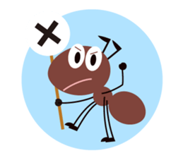 Cheerful Ants sticker #10306535