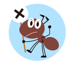 Cheerful Ants sticker #10306535