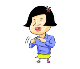 girl's mind TAEKO-chan2 sticker #10306594