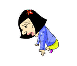 girl's mind TAEKO-chan2 sticker #10306596