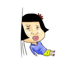 girl's mind TAEKO-chan2 sticker #10306597