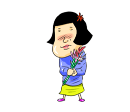 girl's mind TAEKO-chan2 sticker #10306618