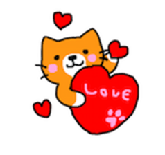 Sticker of healing cat sticker #10307307