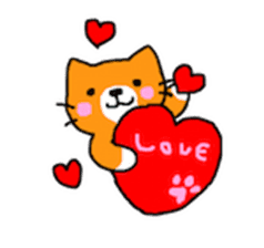 Sticker of healing cat sticker #10307307