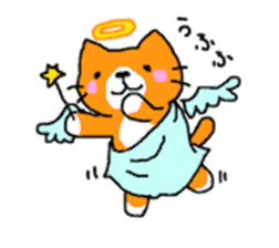 Sticker of healing cat sticker #10307308