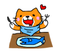 Sticker of healing cat sticker #10307316