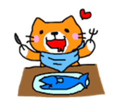 Sticker of healing cat sticker #10307316