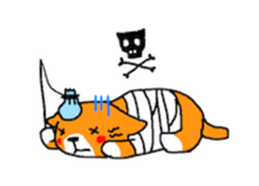 Sticker of healing cat sticker #10307329