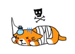 Sticker of healing cat sticker #10307329
