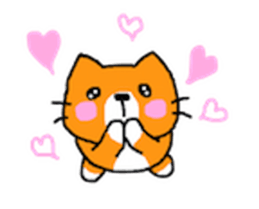 Sticker of healing cat sticker #10307330
