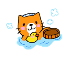Sticker of healing cat sticker #10307335