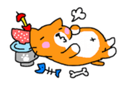 Sticker of healing cat sticker #10307342