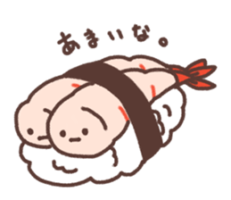 Maybe sushi. sticker #10307430