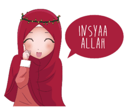 Kartun Muslimah sticker #10307827