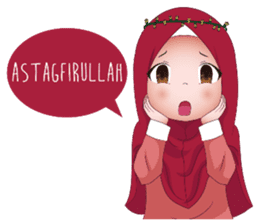 Kartun Muslimah sticker #10307831