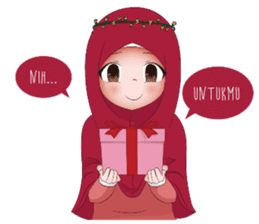 Kartun Muslimah sticker #10307833