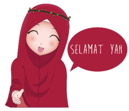 Kartun Muslimah sticker #10307838