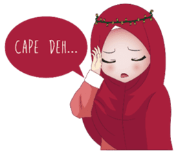 Kartun Muslimah sticker #10307839