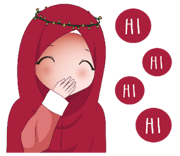 Kartun Muslimah sticker #10307840