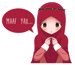 Kartun Muslimah sticker #10307845