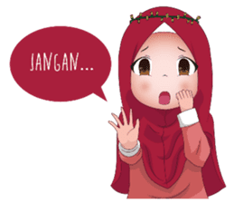 Kartun Muslimah sticker #10307847