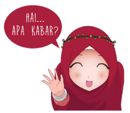 Kartun Muslimah sticker #10307848