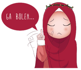 Kartun Muslimah sticker #10307849