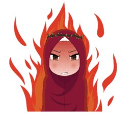 Kartun Muslimah sticker #10307855
