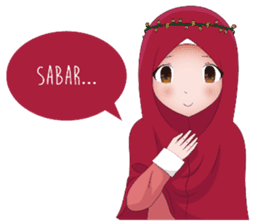 Kartun Muslimah sticker #10307856