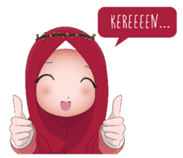 Kartun Muslimah sticker #10307857