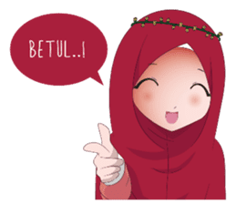 Kartun Muslimah sticker #10307858