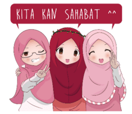 30+ Gambar Kartun Berhijab Sahabat - Gambar Kartun