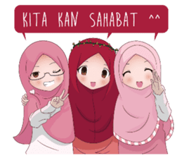 Kartun Muslimah sticker #10307862