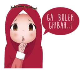 Kartun Muslimah sticker #10307863