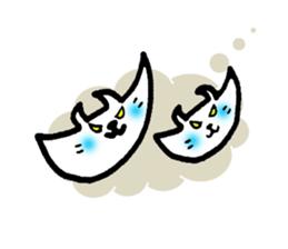 Marupotchi and neko cat sticker #10309085