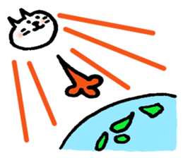 Marupotchi and neko cat sticker #10309091