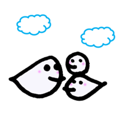 Marupotchi and neko cat sticker #10309097