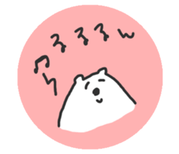 Polar Bear round Sticker sticker #10309788
