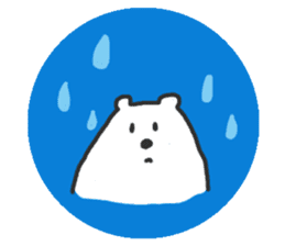 Polar Bear round Sticker sticker #10309792