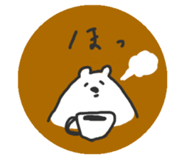 Polar Bear round Sticker sticker #10309803