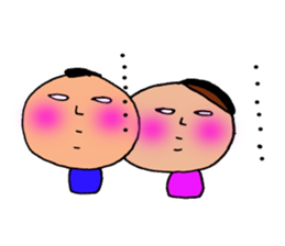 mr.morio and ms.masae. sticker #10310877