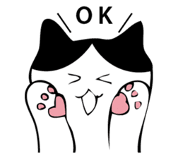 HATIWARE cat and paw sticker #10311465