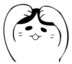 HATIWARE cat and paw sticker #10311487