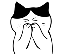 HATIWARE cat and paw sticker #10311488