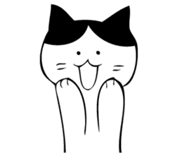 HATIWARE cat and paw sticker #10311492